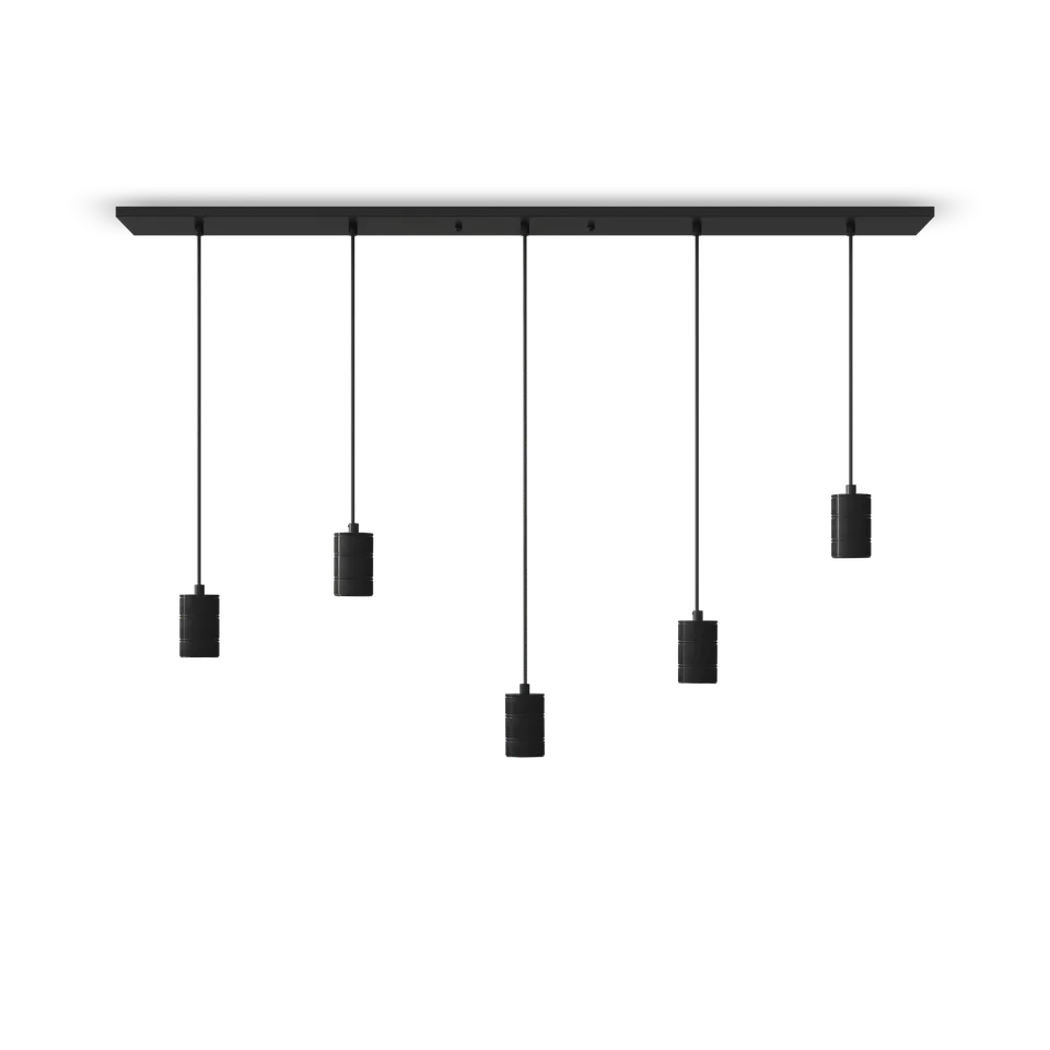 calex-suspension-5x-e27-14x130-cm-noire-c-bles-2m image 1