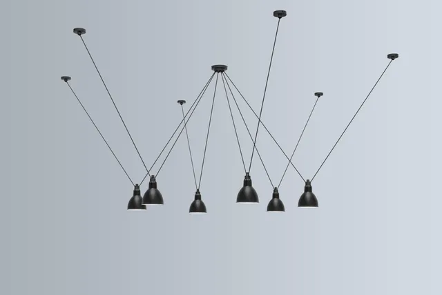 dcw-ditions-acrobate-de-gras-n-326-conique-l-suspension-fonte-aluminium image 1