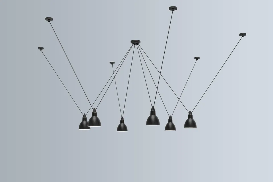 dcw-ditions-acrobate-de-gras-n-326-conique-l-suspension-fonte-aluminium image 1