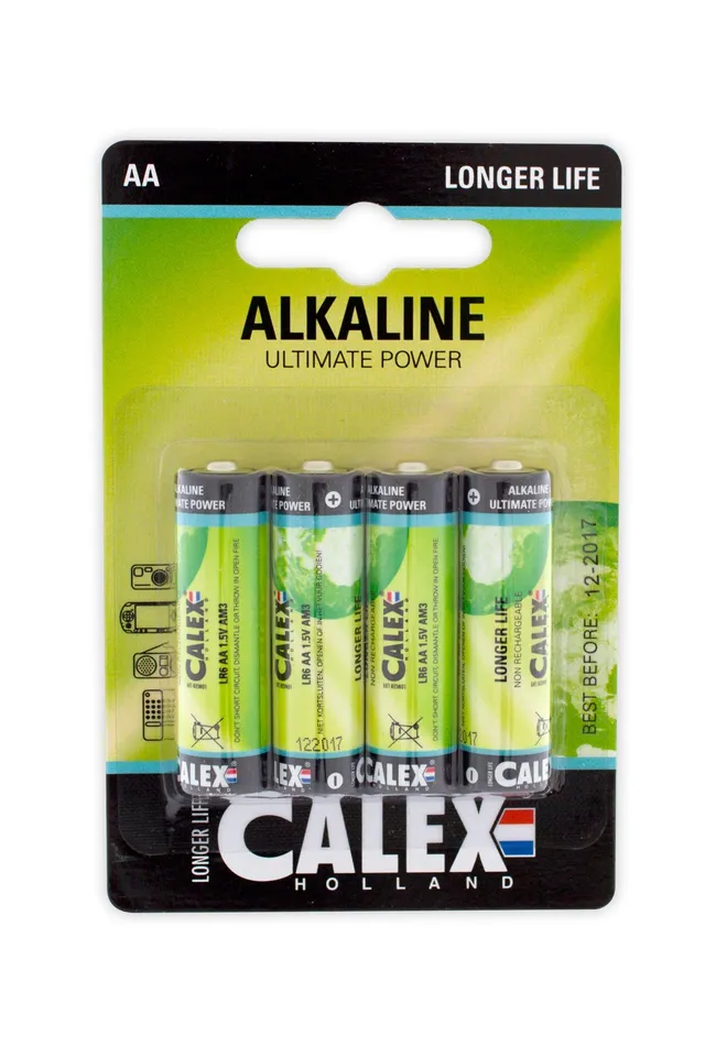 calex-piles-alcalines-aa-lr6-lot-de-4 image 1