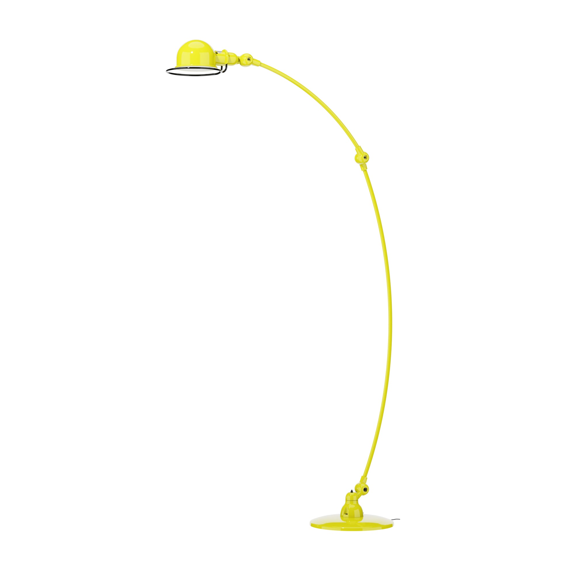 jield-loft-c1260-lampadaire-2-bras-courbes-jaune-soufre image 1