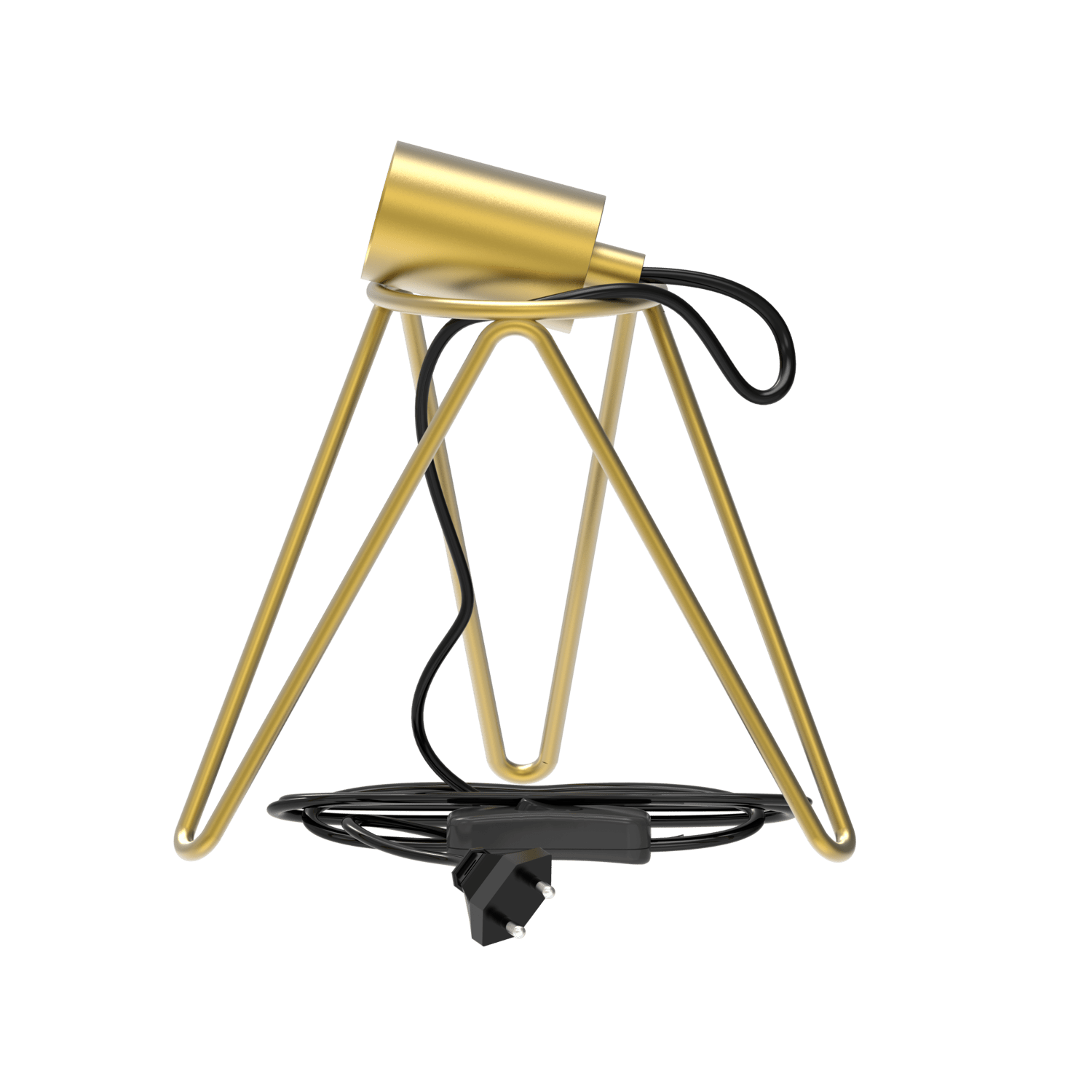 calex-table-fixture-tripod-e27-gold image 2