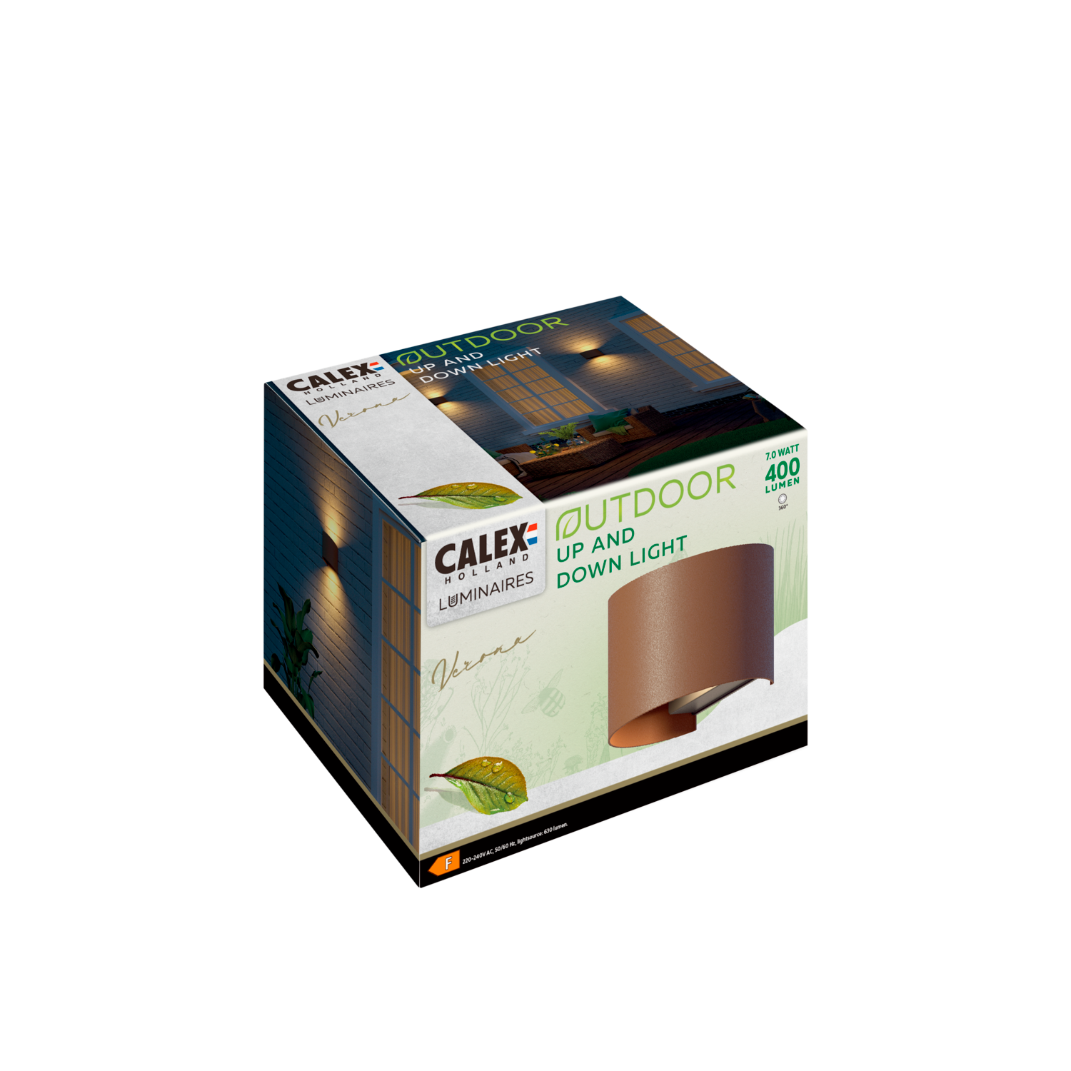 calex-v-rone-ovale-applique-murale-led-up-down-rouille image 4