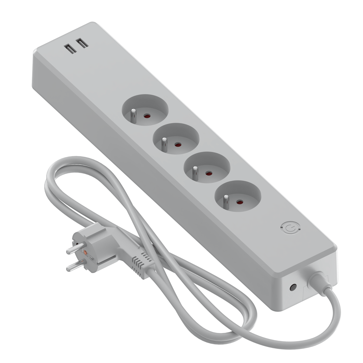 calex-smart-multiprise-be-fr-6-appareils-2-usb-a-1-8-m image 2