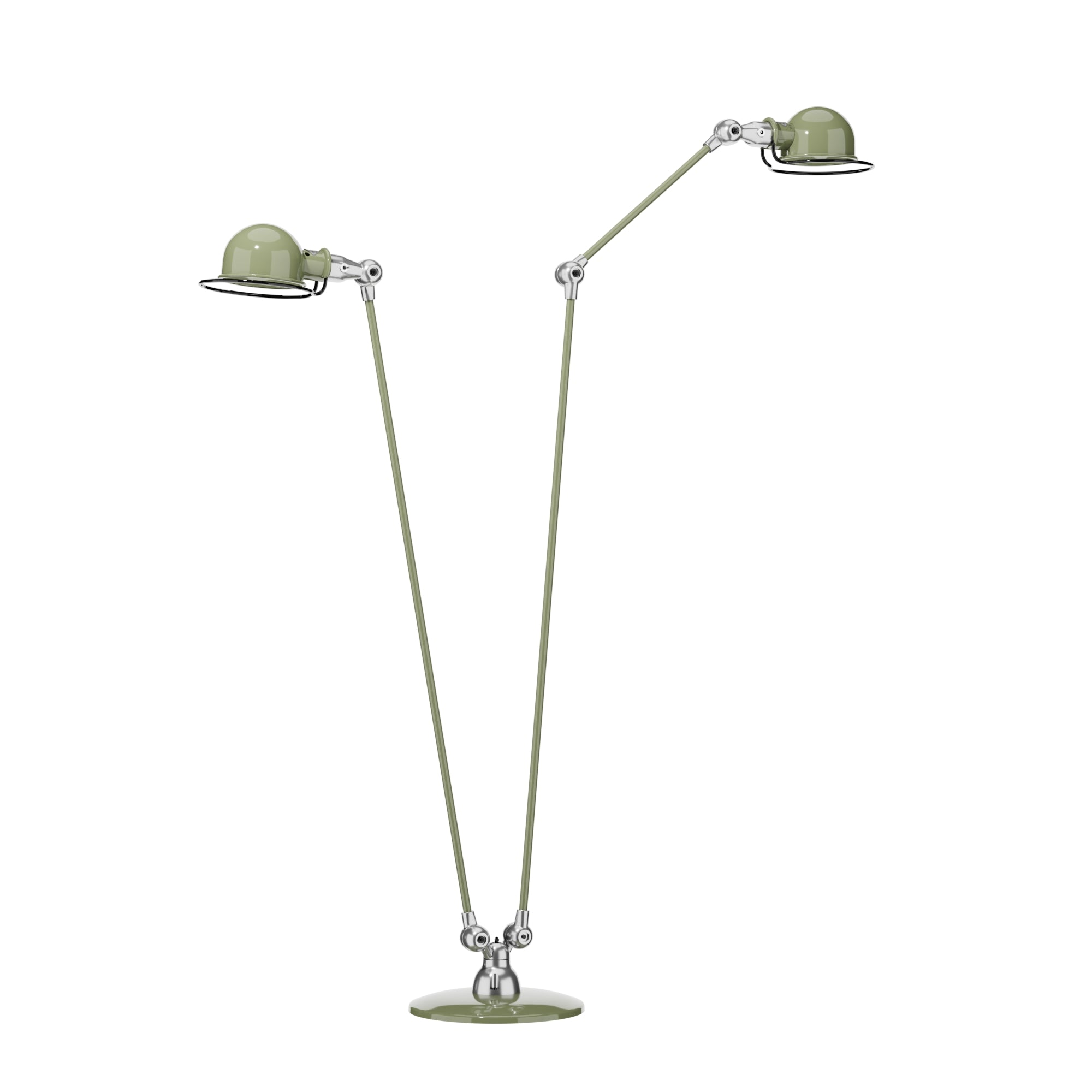 jield-loft-dd7460-lampadaire-double-gris-kaki image 2