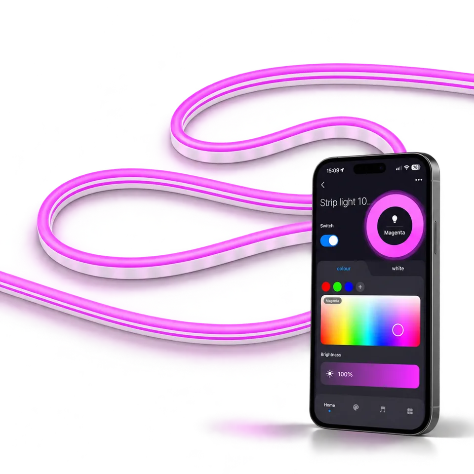 calex-smart-n-on-led-ext-rieur-intelligent-5-m-rgb-cct image 1