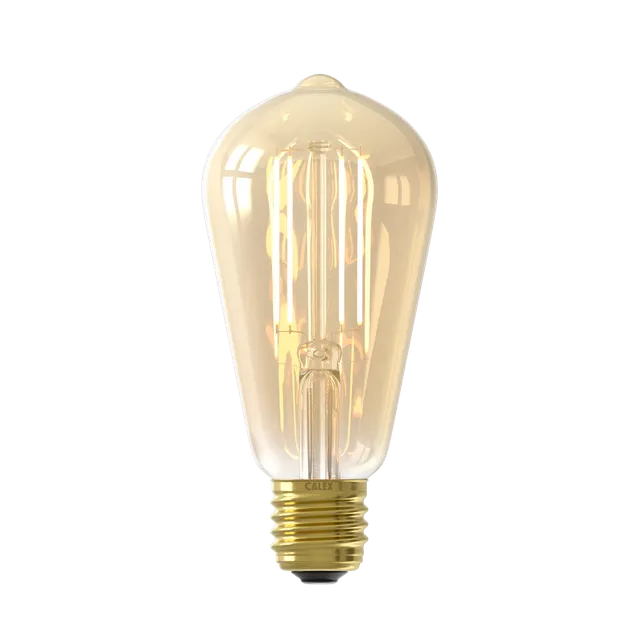 calex-smart-ampoule-led-connect-e-filament-e27-st64-gold-7w-dimmable image 1