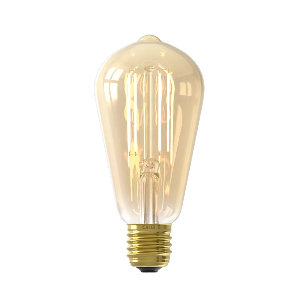 calex-smart-ampoule-led-connect-e-filament-e27-st64-gold-7w-dimmable image 1