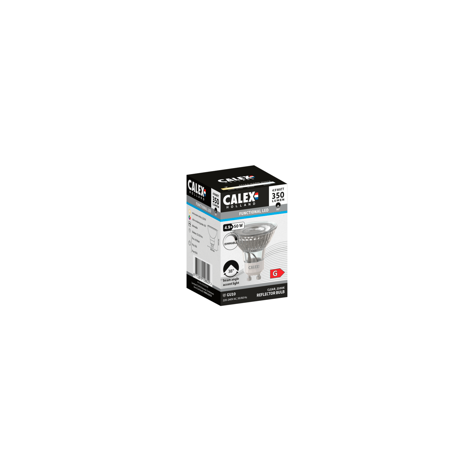 calex-smd-lampe-led-r-flecteur-gu10-chrome image 2