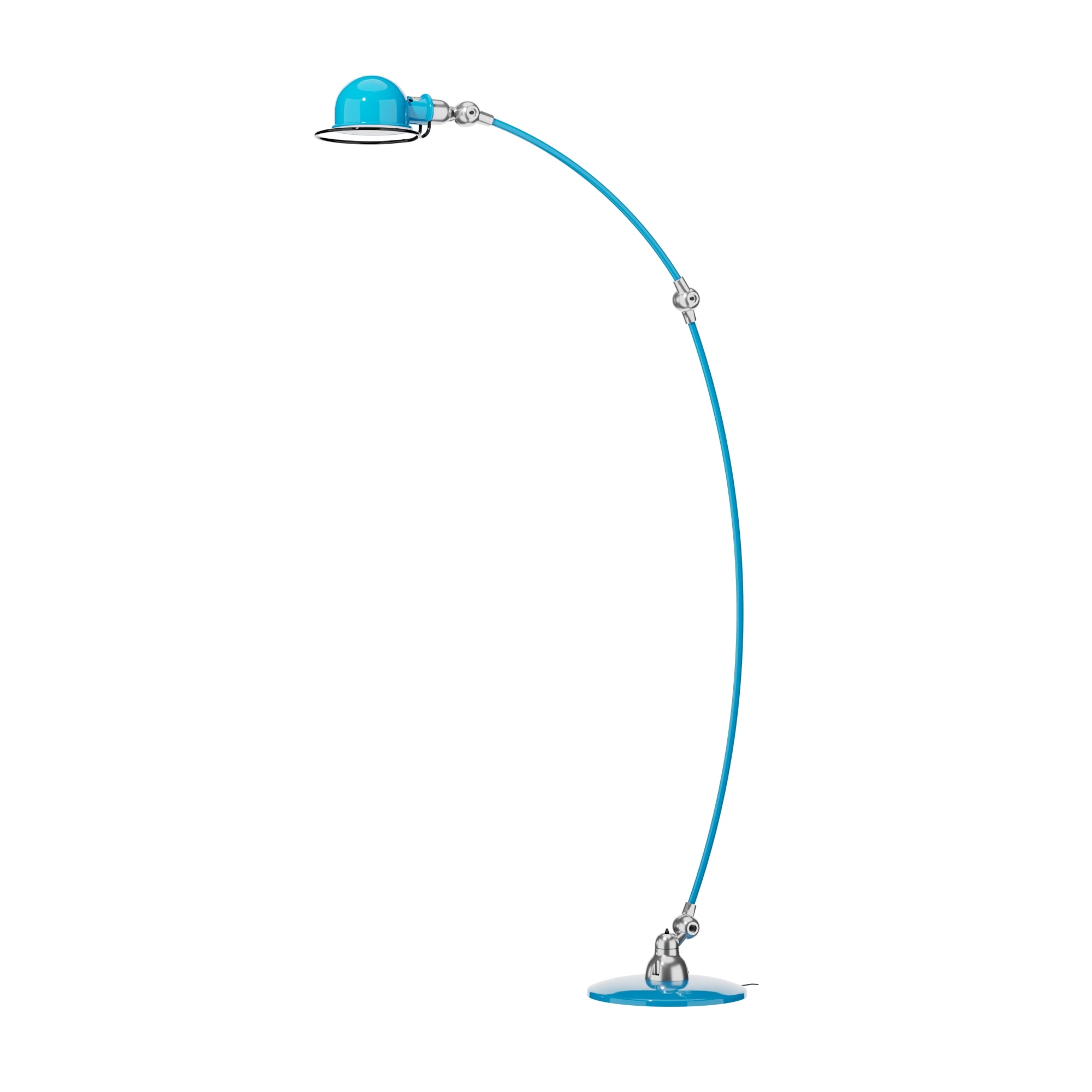 jield-loft-c1260-lampadaire-bleu-clair-2-bras-courbes-articul-s image 2