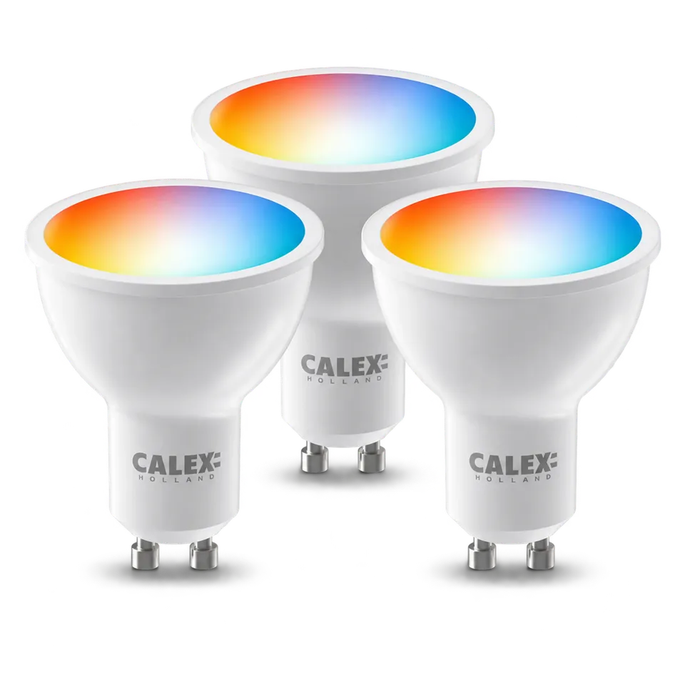 calex-spot-led-intelligent-gu10-rgb-lot-de-3 image 1