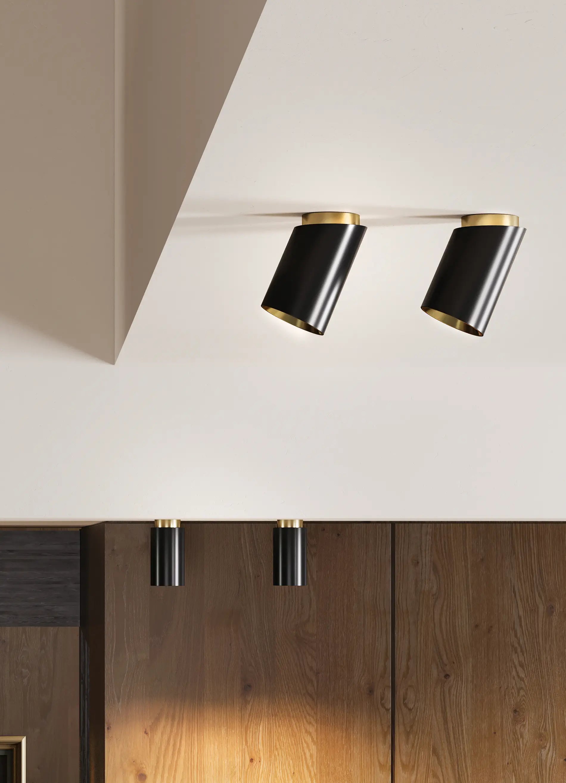 dcw-ditions-tobo-ceiling-85-diag-plafonnier-tubulaire-noir-mat image 1