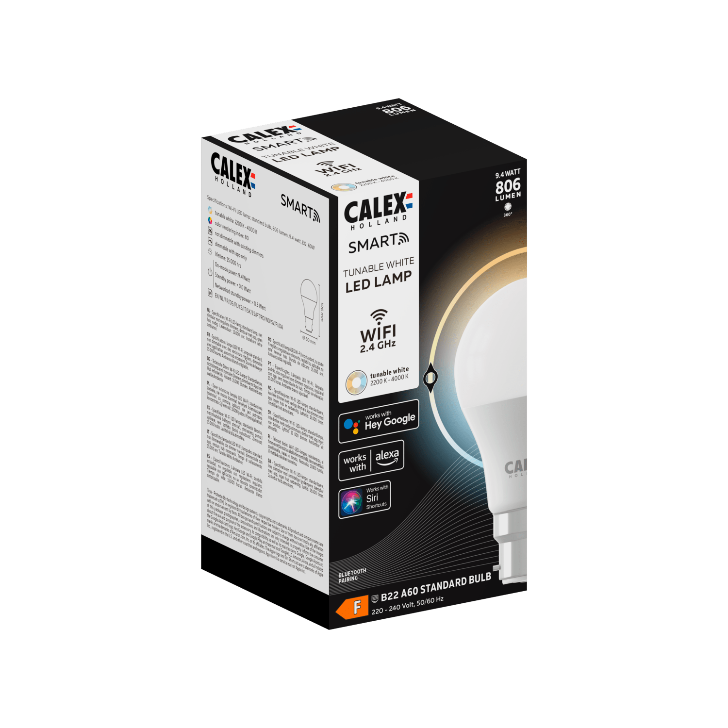 calex-smart-ampoule-led-b22-a60-blanc-chaud-9-4w-dimmable image 3