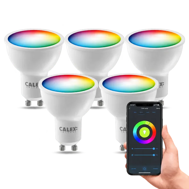 calex-spot-led-intelligent-gu10-rgb-lot-de-5-pi-ces image 1
