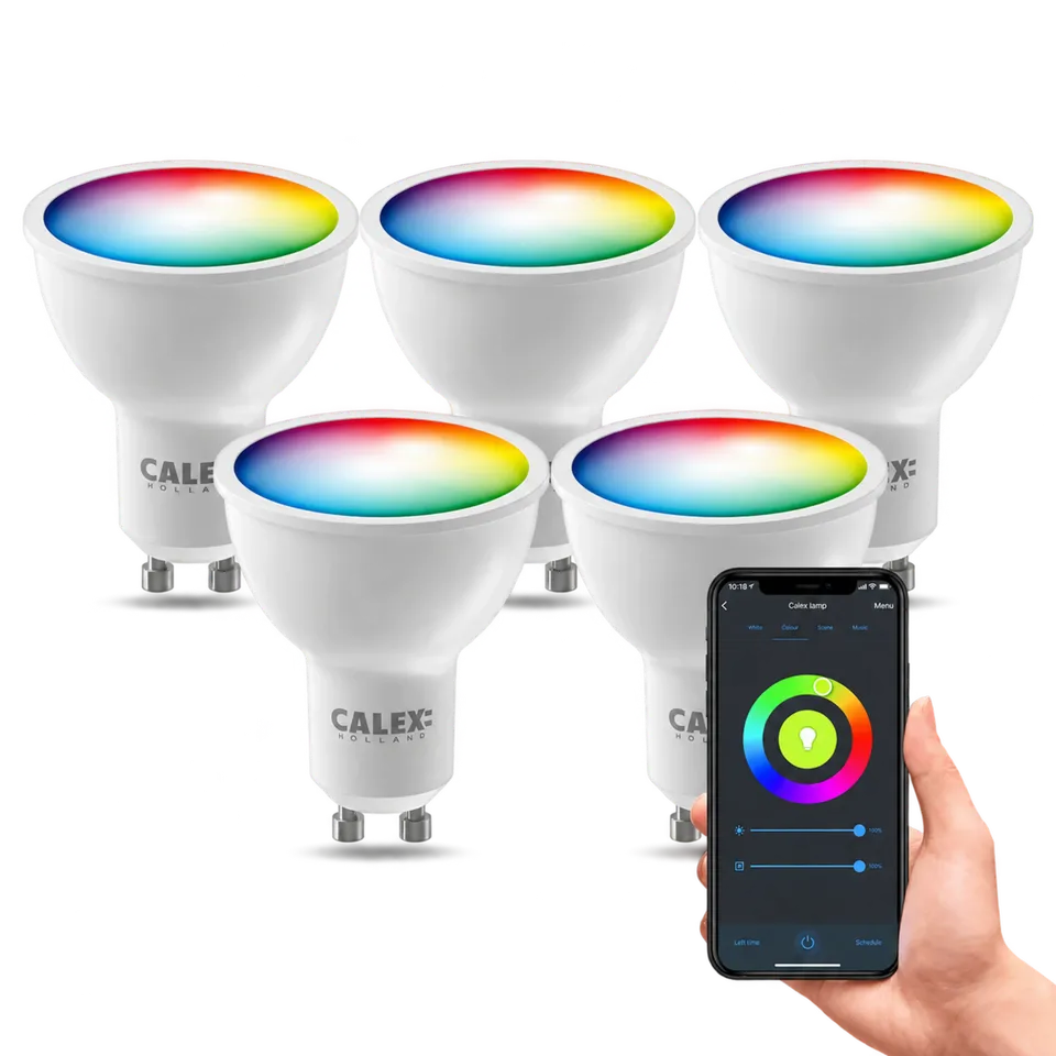 calex-spot-led-intelligent-gu10-rgb-lot-de-5-pi-ces image 1