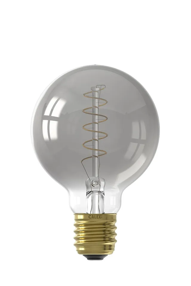 calex-spiral-filament-ampoule-led-e27-g80-titane-4w-dimmable image 1