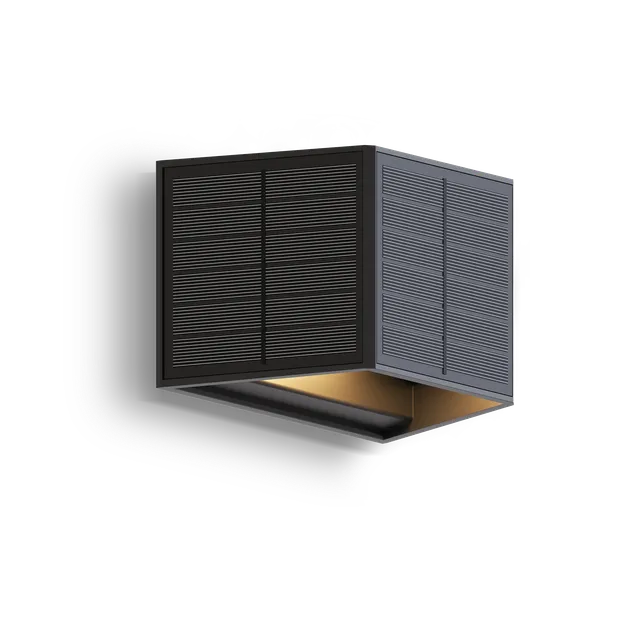 calex-applique-murale-solaire-caserta-up-down-noire image 1