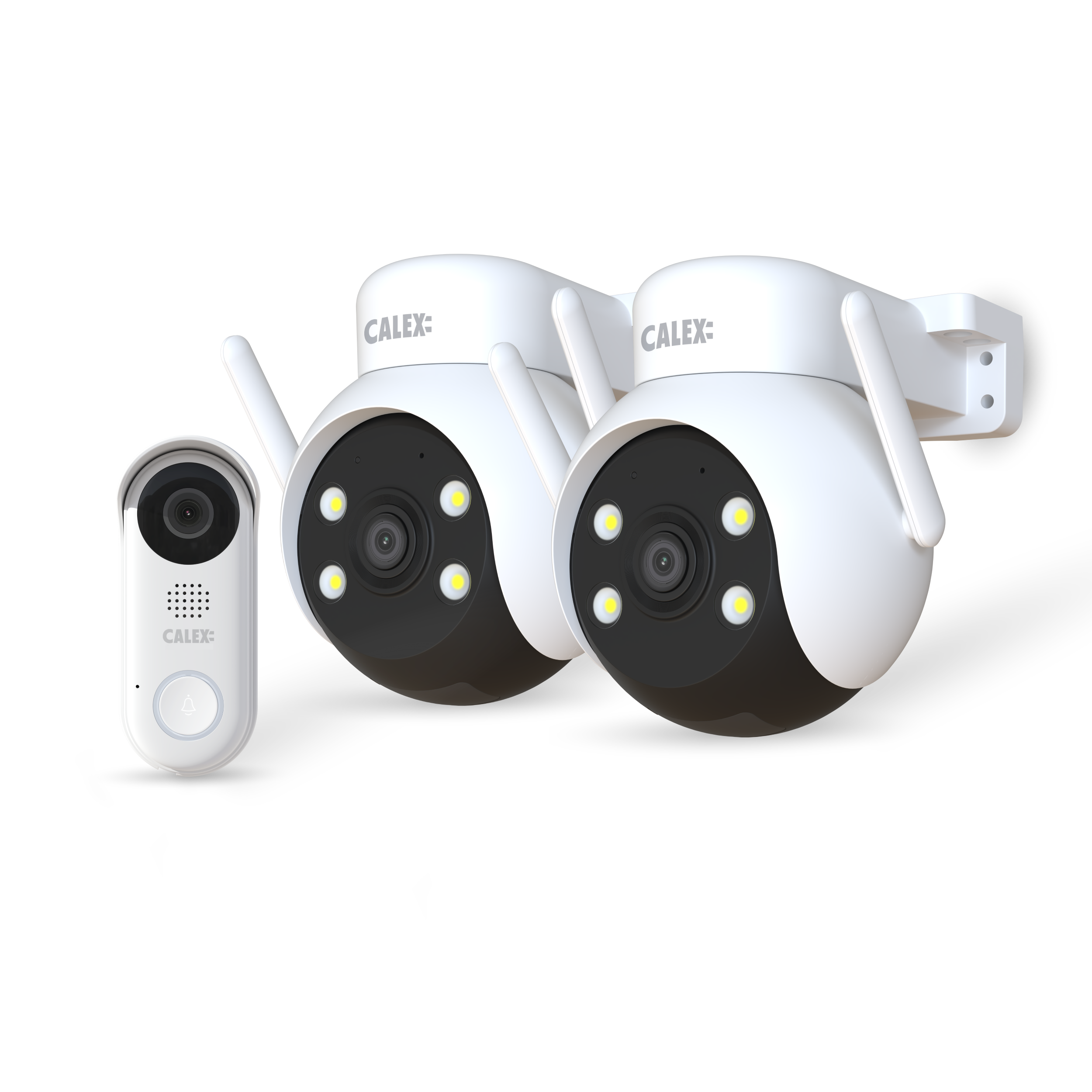 calex-smart-security-outdoor-set-2-cam-ras-ptz-sonnette-2k image 1