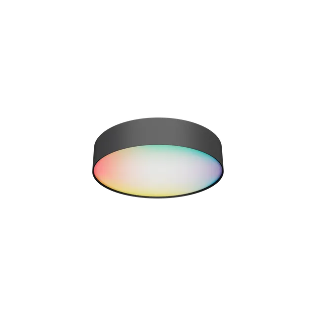 calex-smart-plafonnier-led-30cm-rgb-cct-16w-tissu-noir image 1