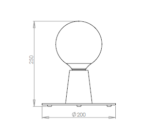aluminor-paris-lt-lampe-poser-c-ne-dor-socle-20-cm-h25-cm image 3