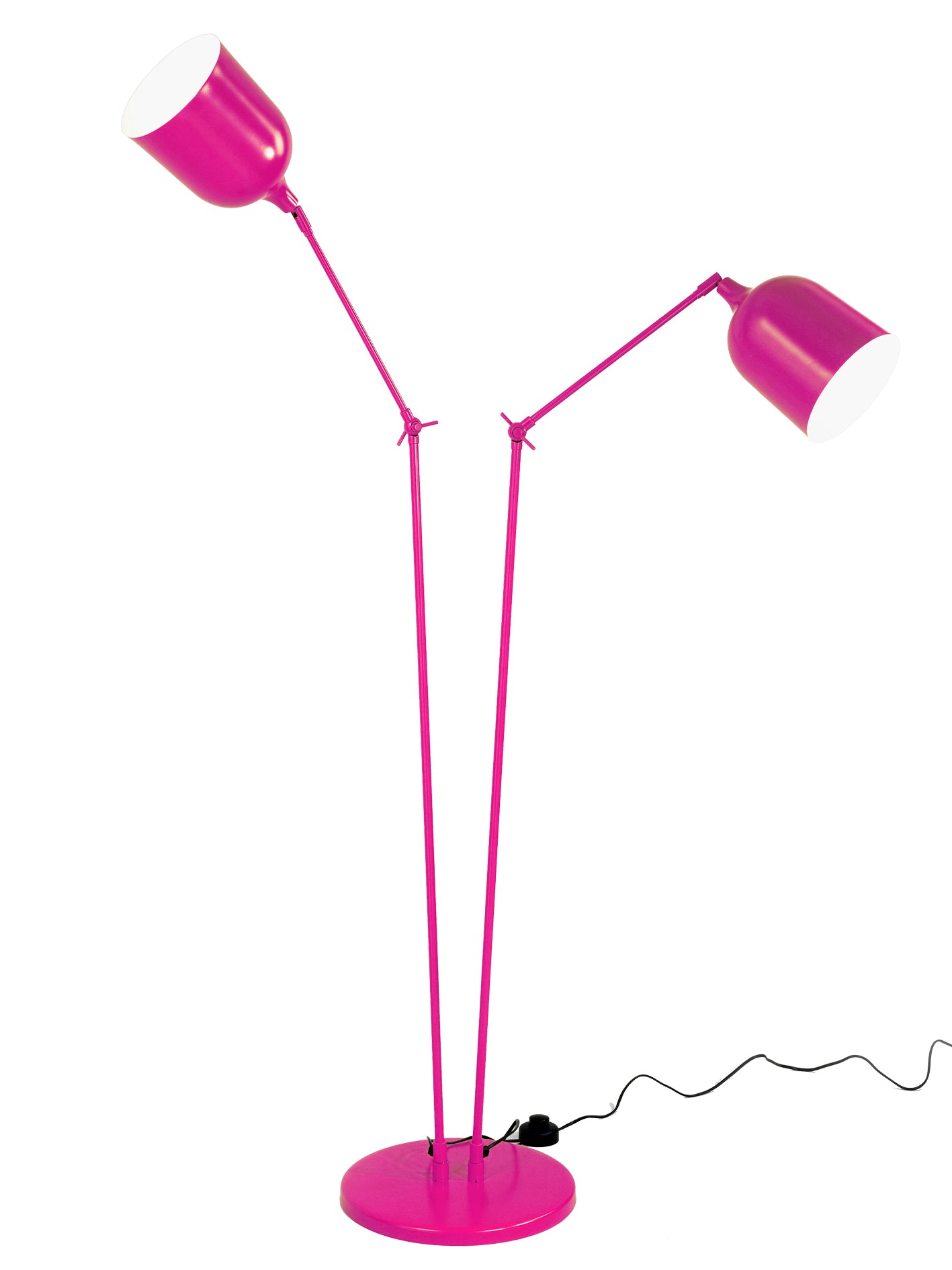 aluminor-twin-lampadaire-articul-162-cm-orange-rose-noir image 2