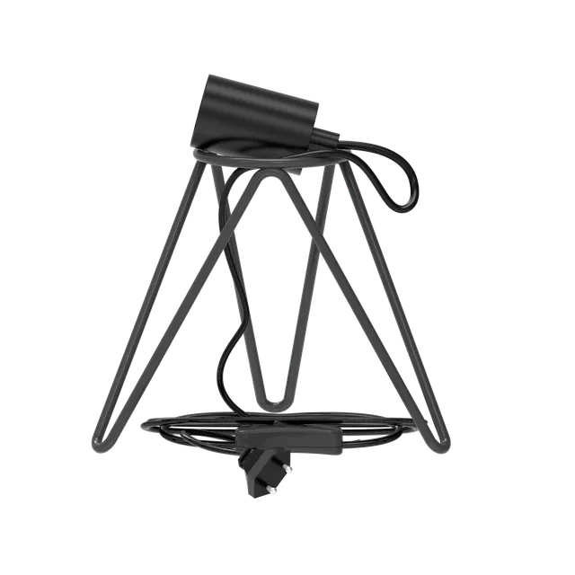 calex-socle-lampe-de-table-tripod-e27-noir image 1