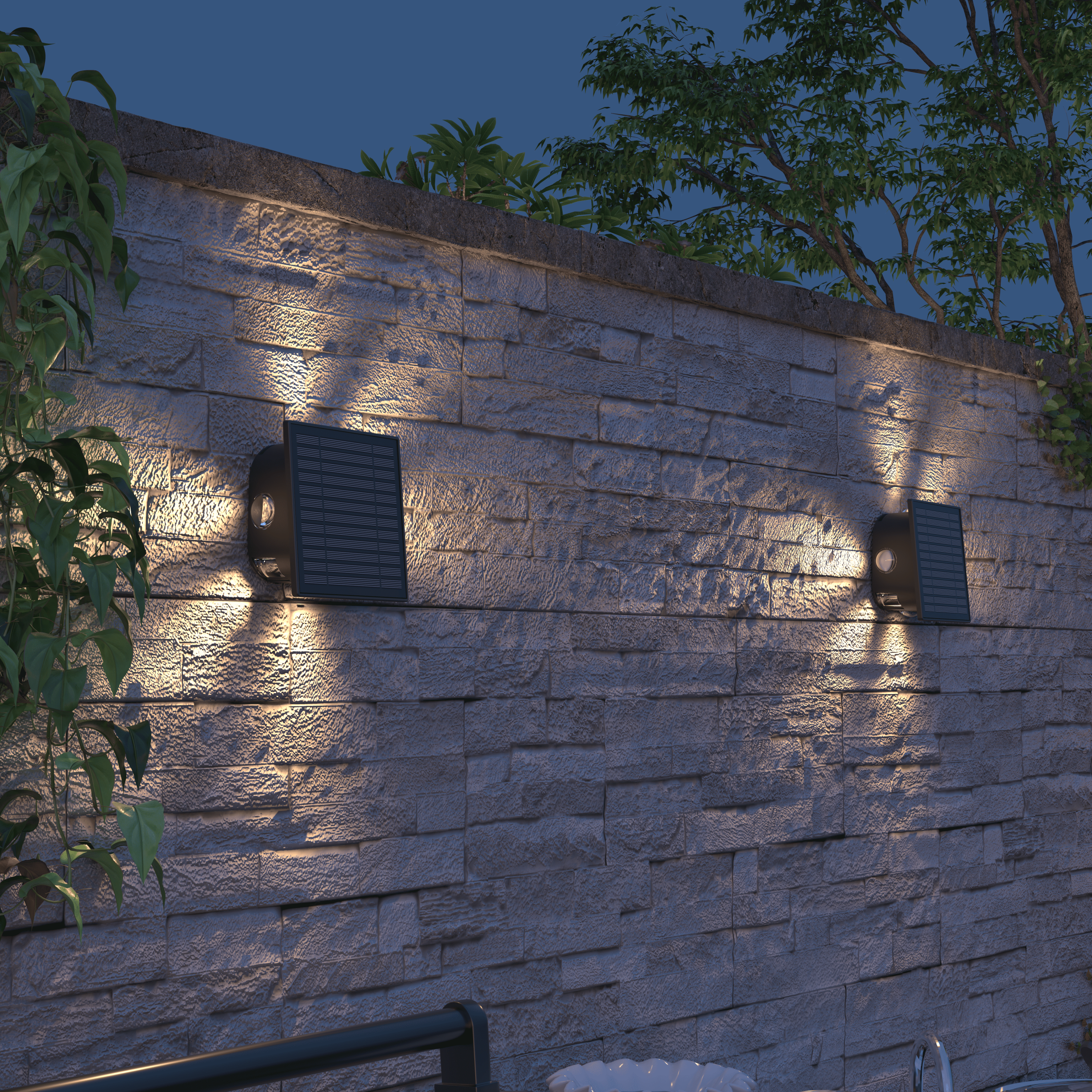 calex-applique-murale-solaire-altamura-noire image 6