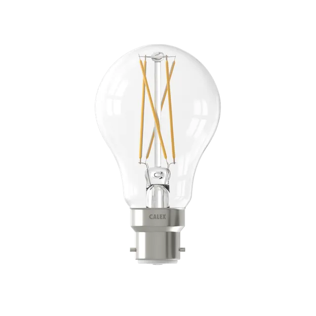 calex-smart-led-filament-b22-a60-transparente-7w-cct image 1