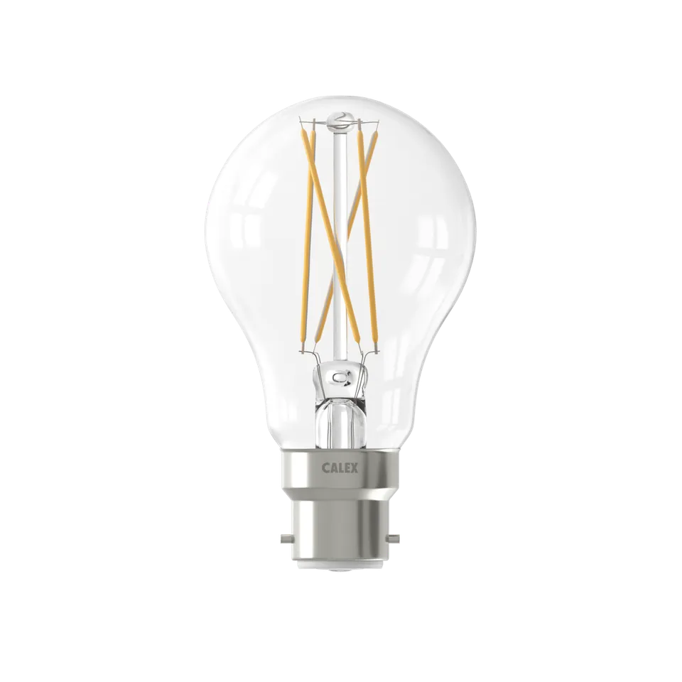 calex-smart-led-filament-b22-a60-transparente-7w-cct image 1