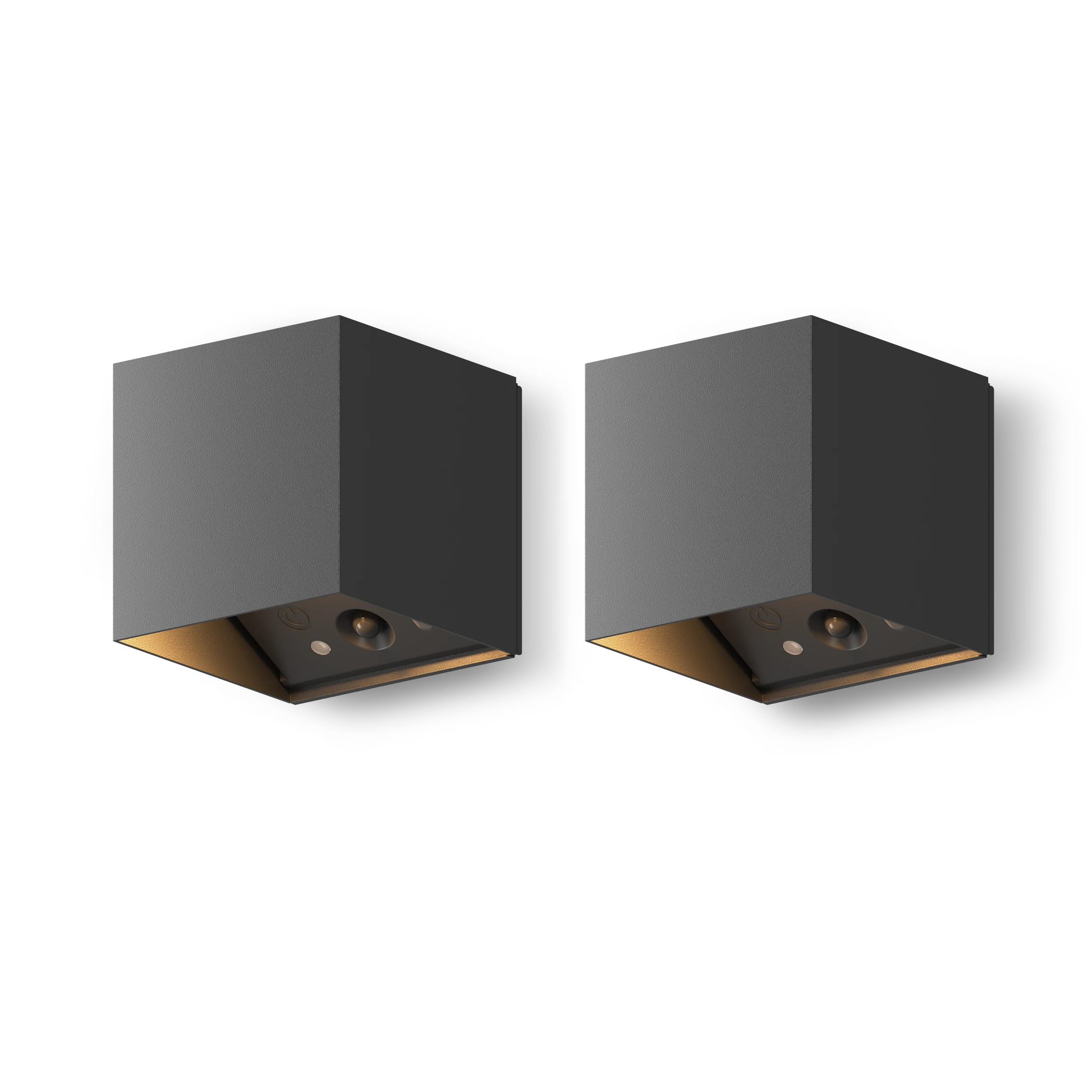 calex-falerna-applique-murale-rechargeable-up-down-lot-de-2-noir image 1
