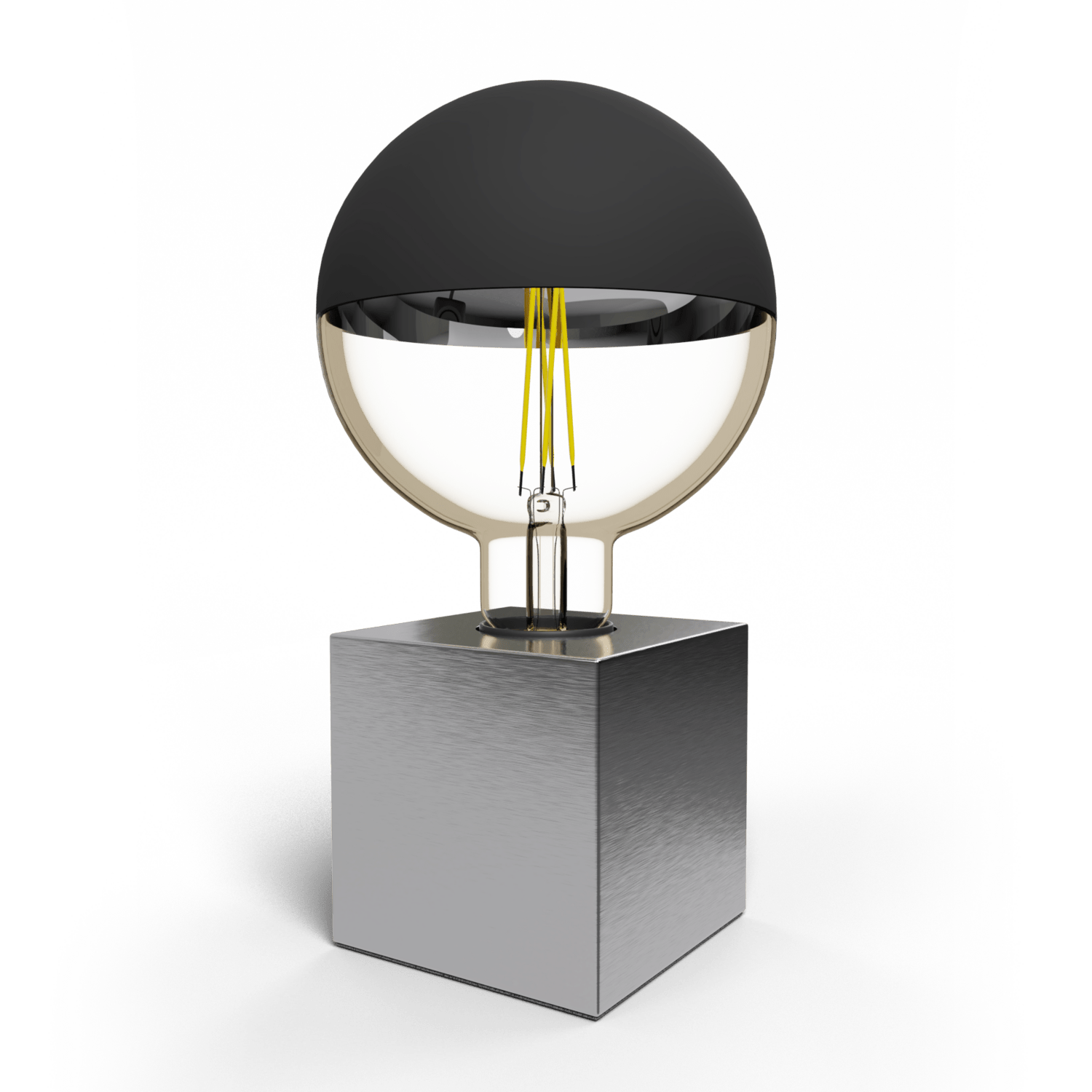 calex-lampe-de-table-square-e27-argent-e-sans-ampoule image 1