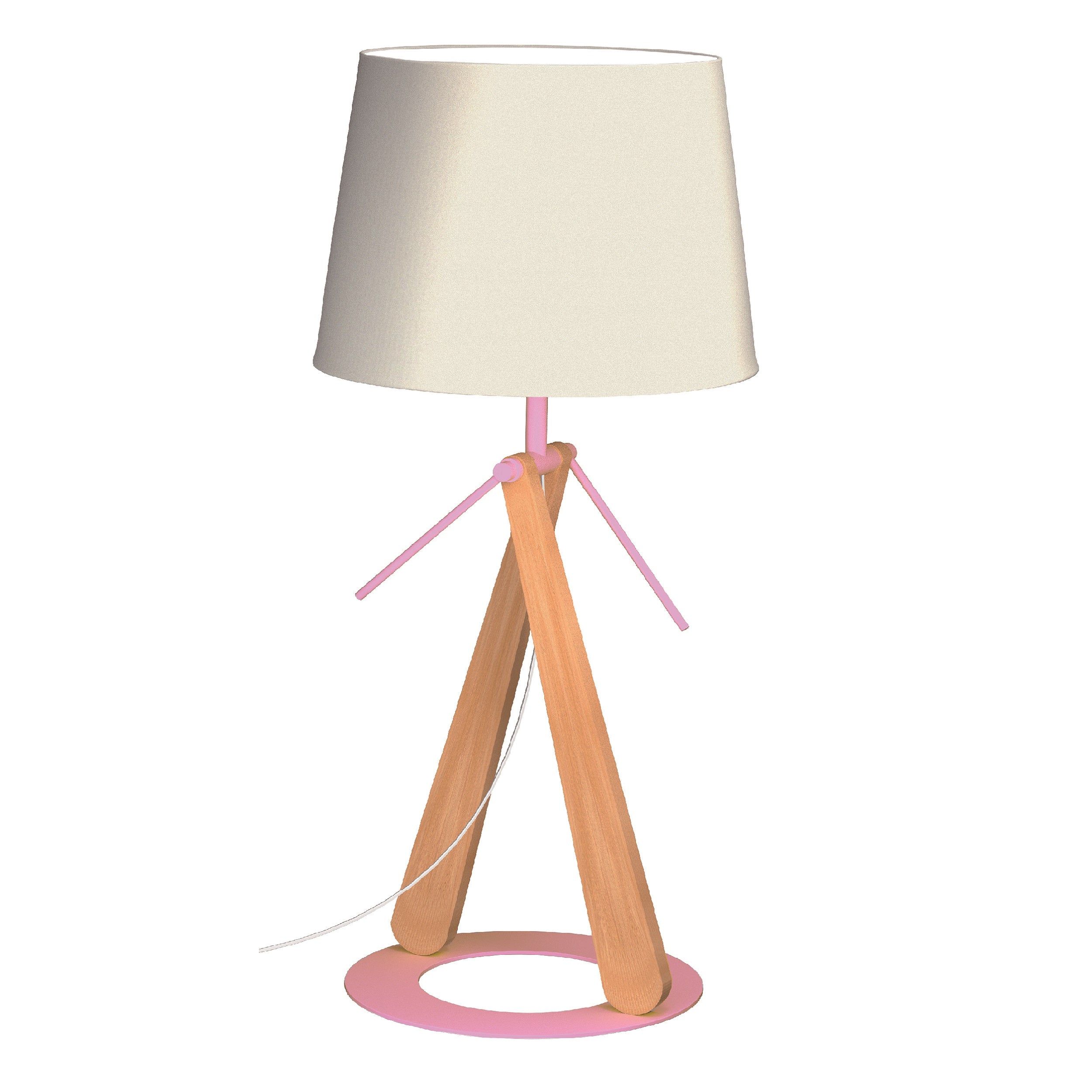 aluminor-zazou-lt-lampe-poser-bois-m-tal-abat-jour-orientable-blanc-bleu image 7