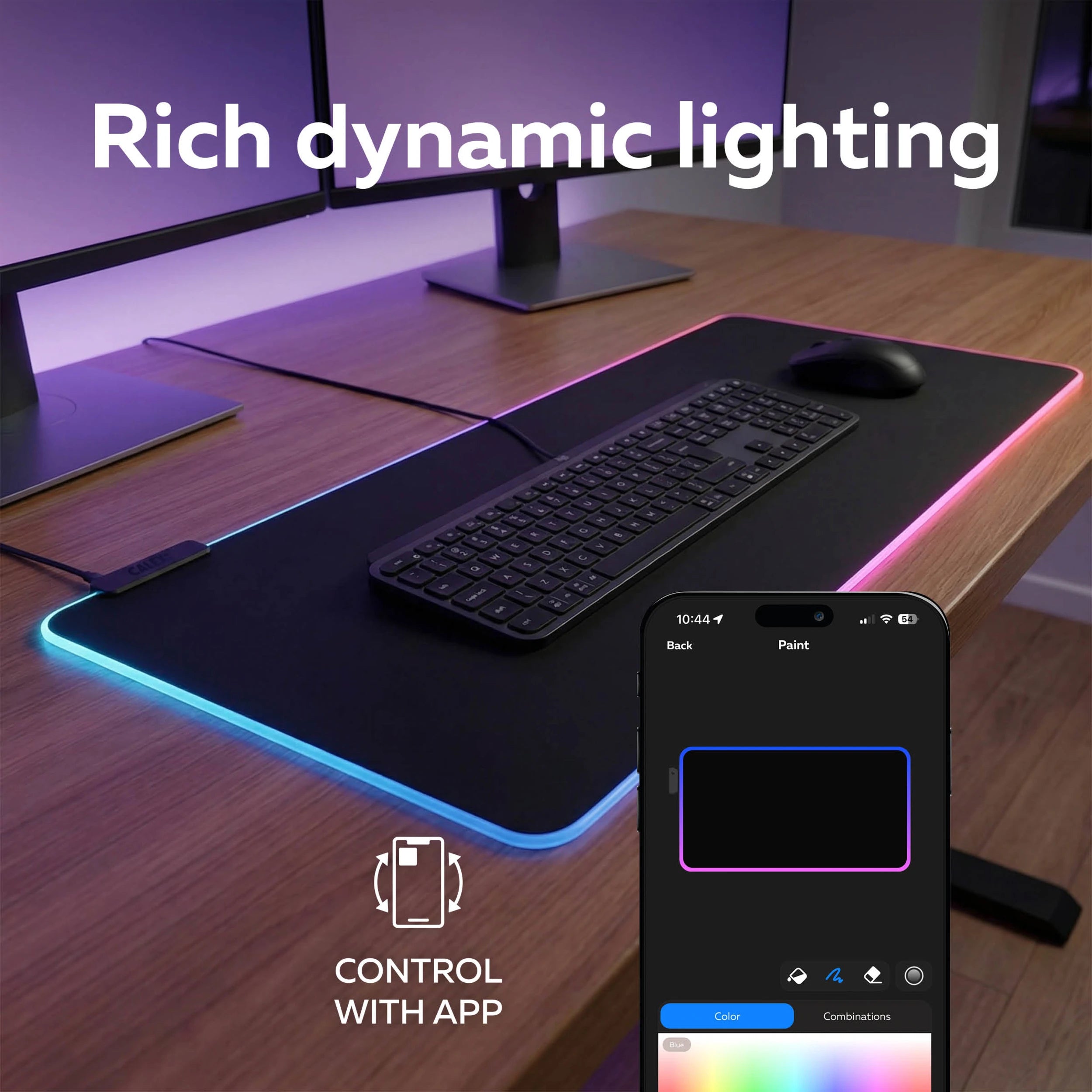 calex-tapis-de-souris-gaming-xxl-90x30cm-rgb-razer-chroma image 5