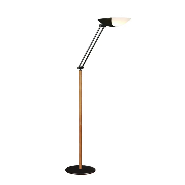 aluminor-m-t-ore-lampadaire-bois-et-m-tal-blanc-3-led image 1
