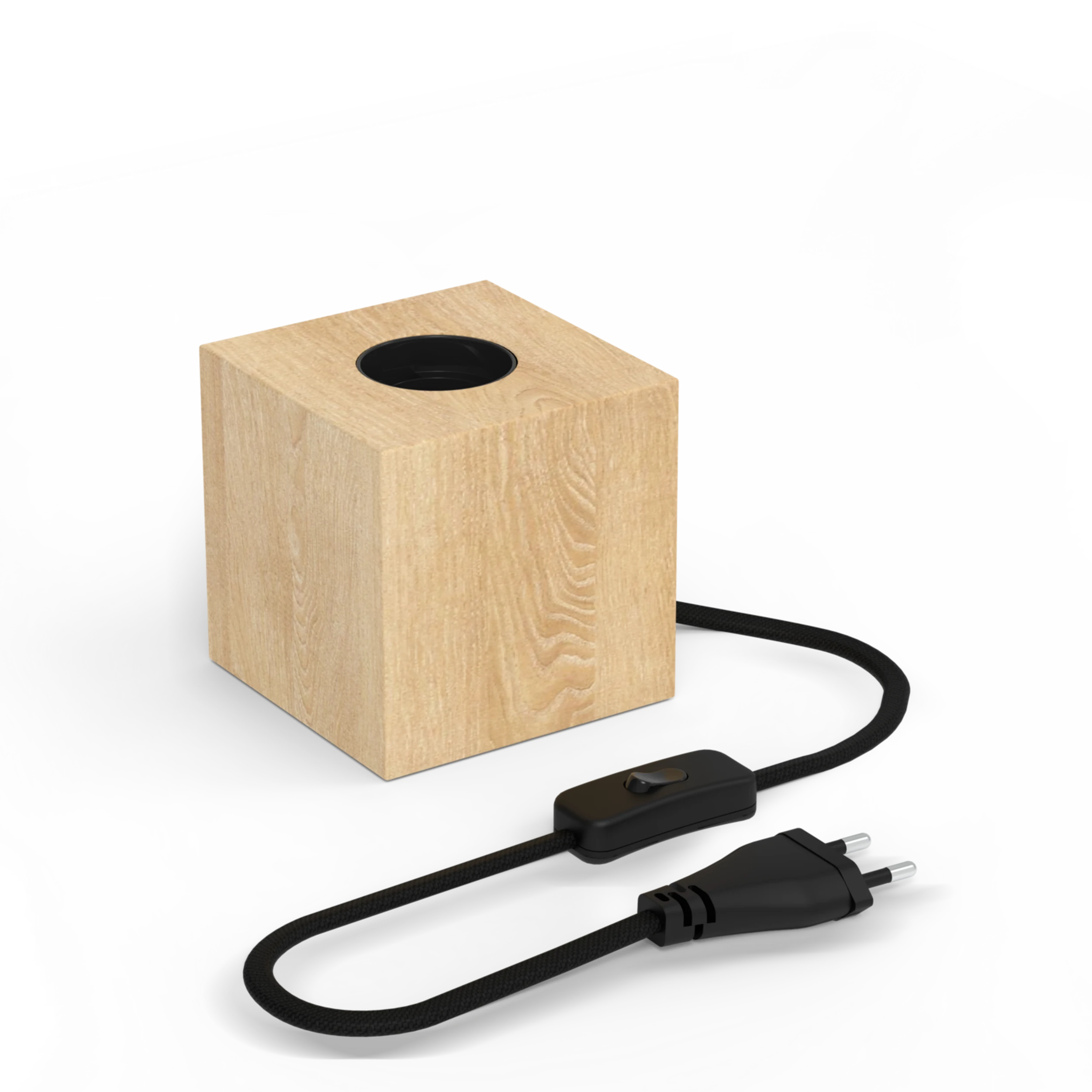 calex-lampe-de-table-carr-e-e27-bois-fsc-85-mm image 1