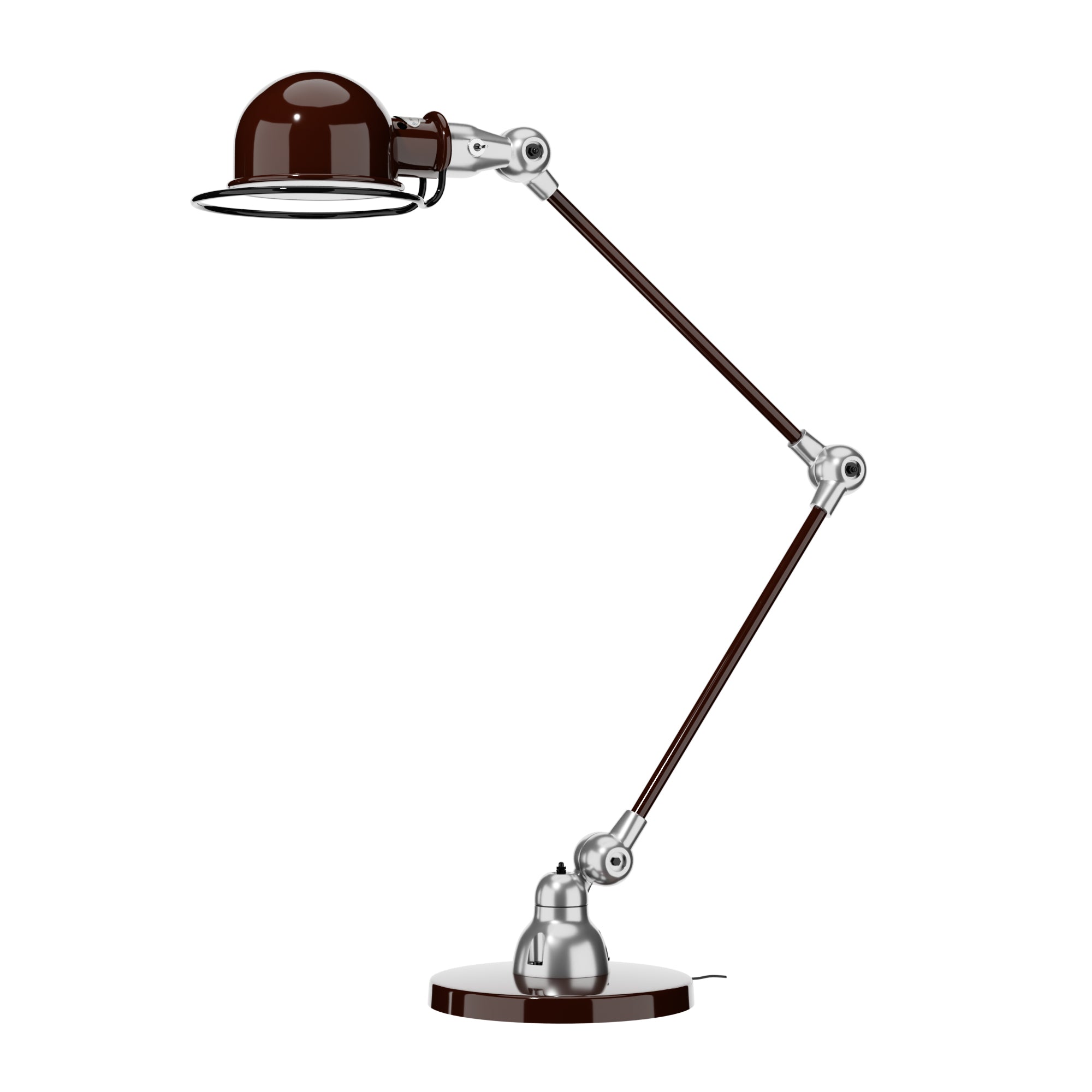 jield-loft-d6440-lampe-de-bureau-chocolat-2-bras-articul-s image 2