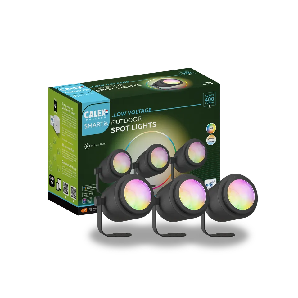calex-smart-spots-de-sol-24v-lot-de-3-rgb-cct image 1