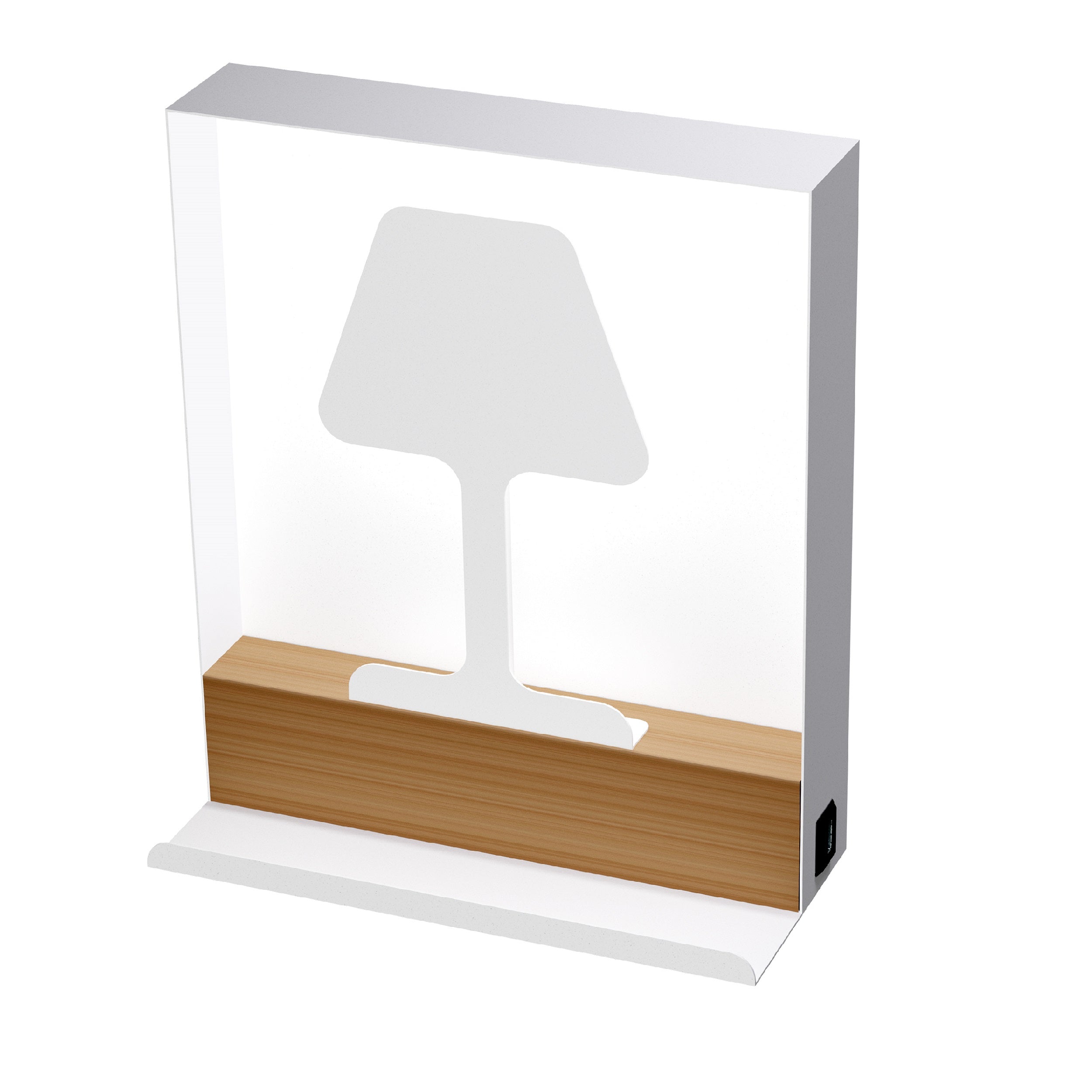 aluminor-luxi-ap-applique-bois-m-tal-clairage-indirect image 1