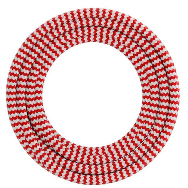 calex-creations-c-ble-textile-rouge-blanc-1-5-m image 1