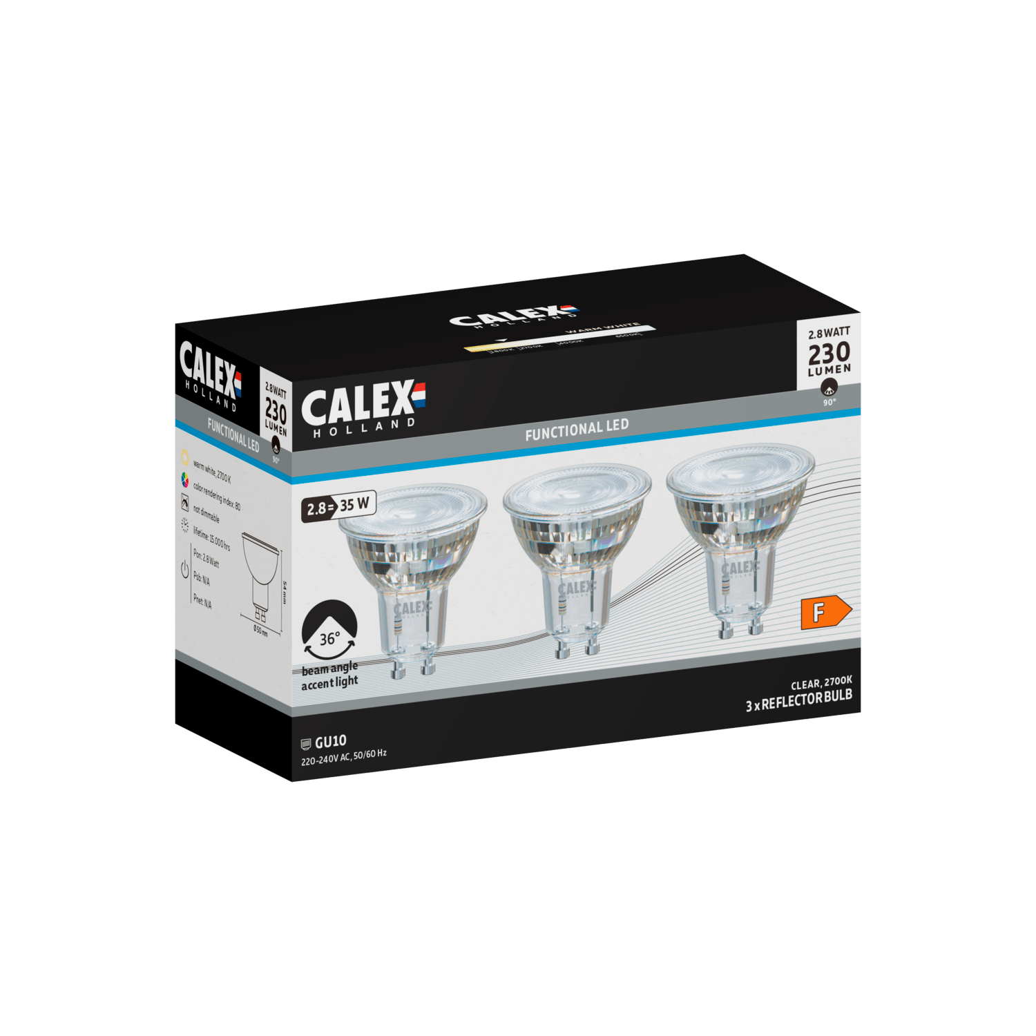 calex-lampe-led-r-flecteur-smd-gu10-chrome-lot-de-3 image 3