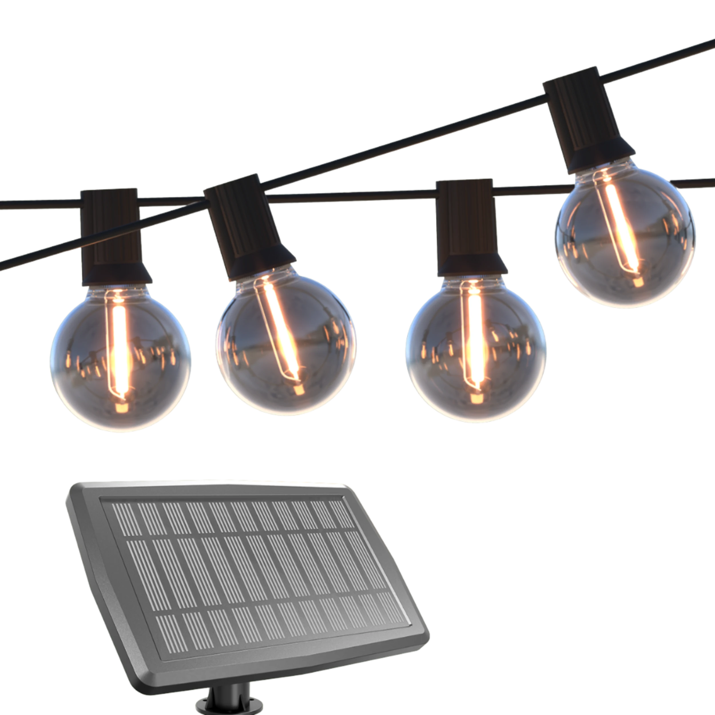 calex-vista-guirlande-solaire-20m-30-led-blanc-chaud-noir image 1