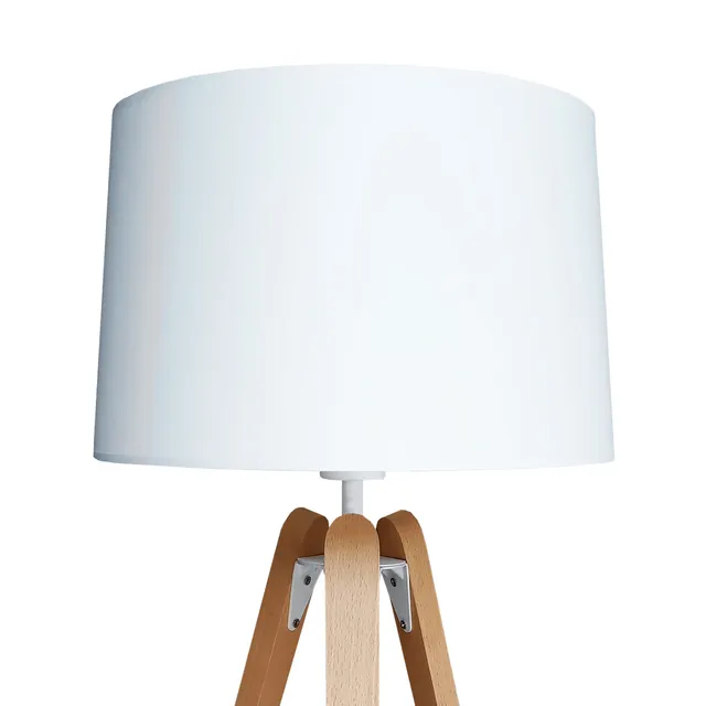 aluminor-abat-jour-essence-lt-33-cm-tissu-blanc-bois image 1