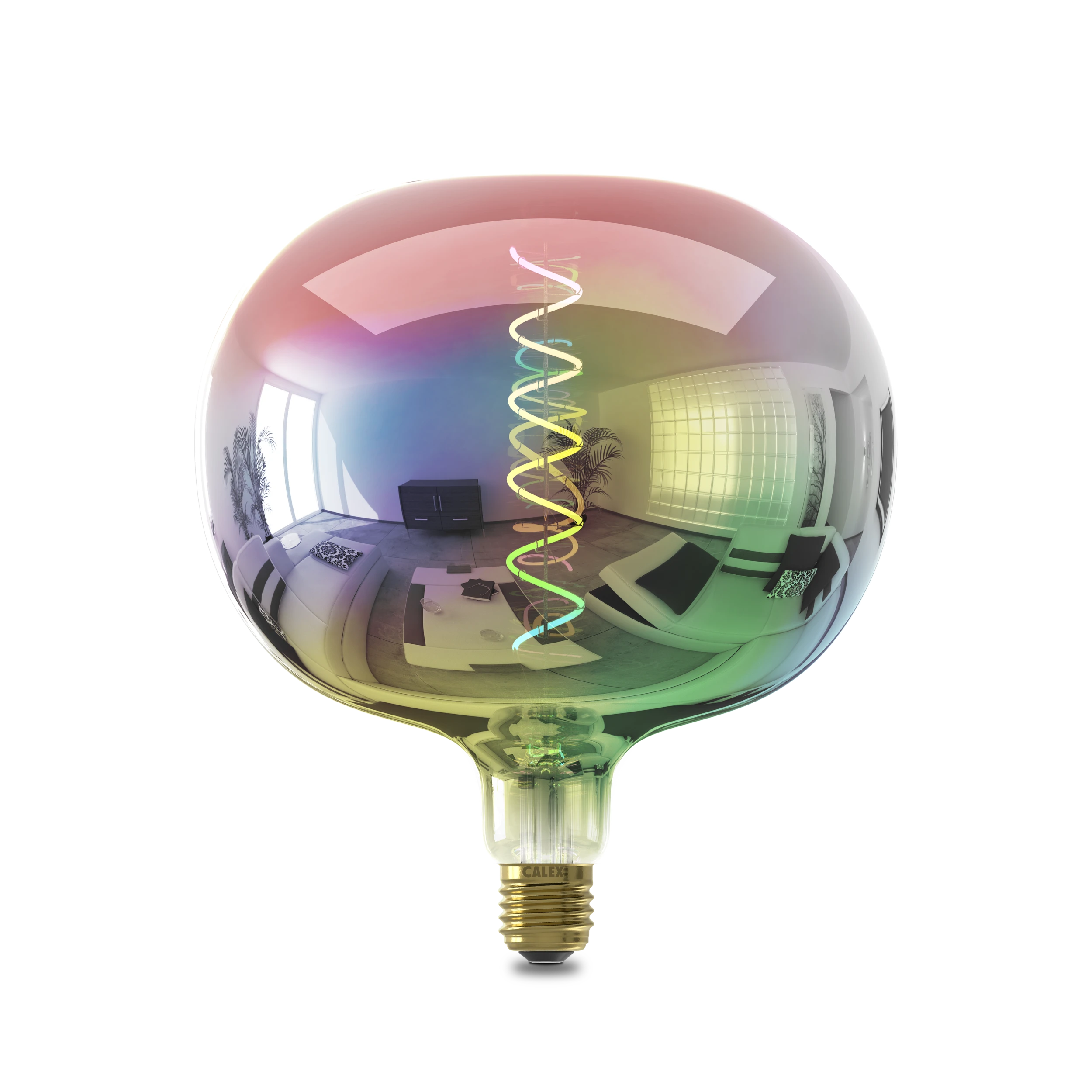 calex-boden-m-tallique-opale-e27-arc-en-ciel-ampoule-led-d-corative-xxl image 1