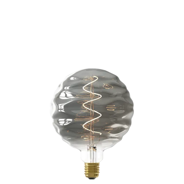 calex-bilbao-ampoule-e27-filament-titane-globe-ondul image 1