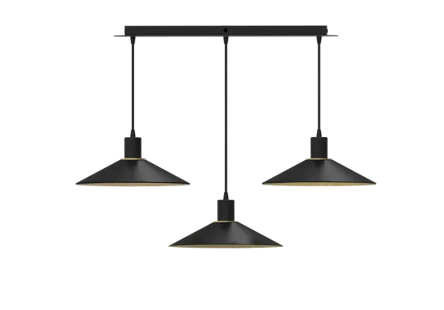 aluminor-zinga-s3-suspension-laiton-et-acier-3-lumi-res image 1