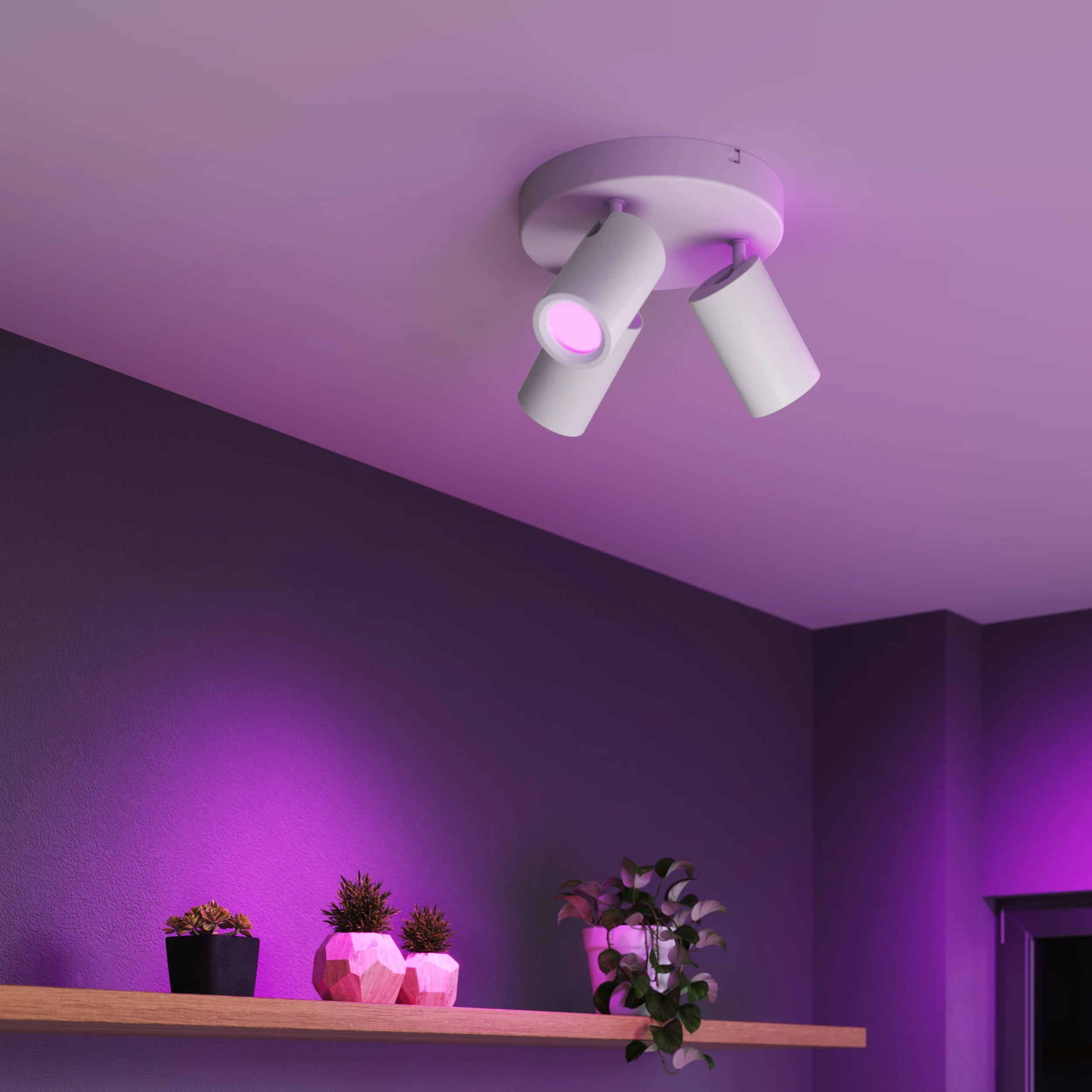 calex-smart-plafonnier-spot-3-lumi-res-blanc-connect-rgb-cct image 3
