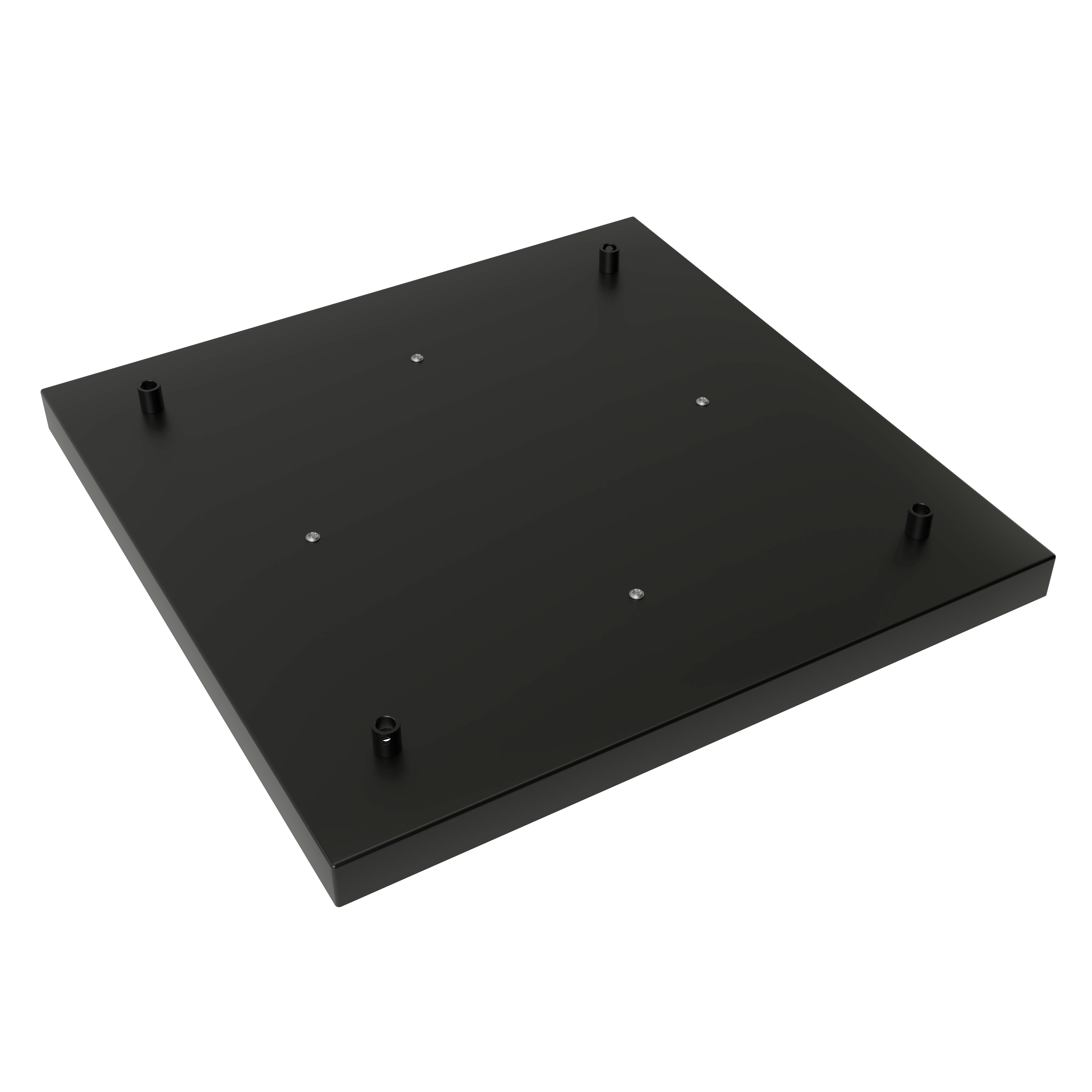 calex-creations-rosace-plafond-noire-4-trous-pour-suspensions image 1