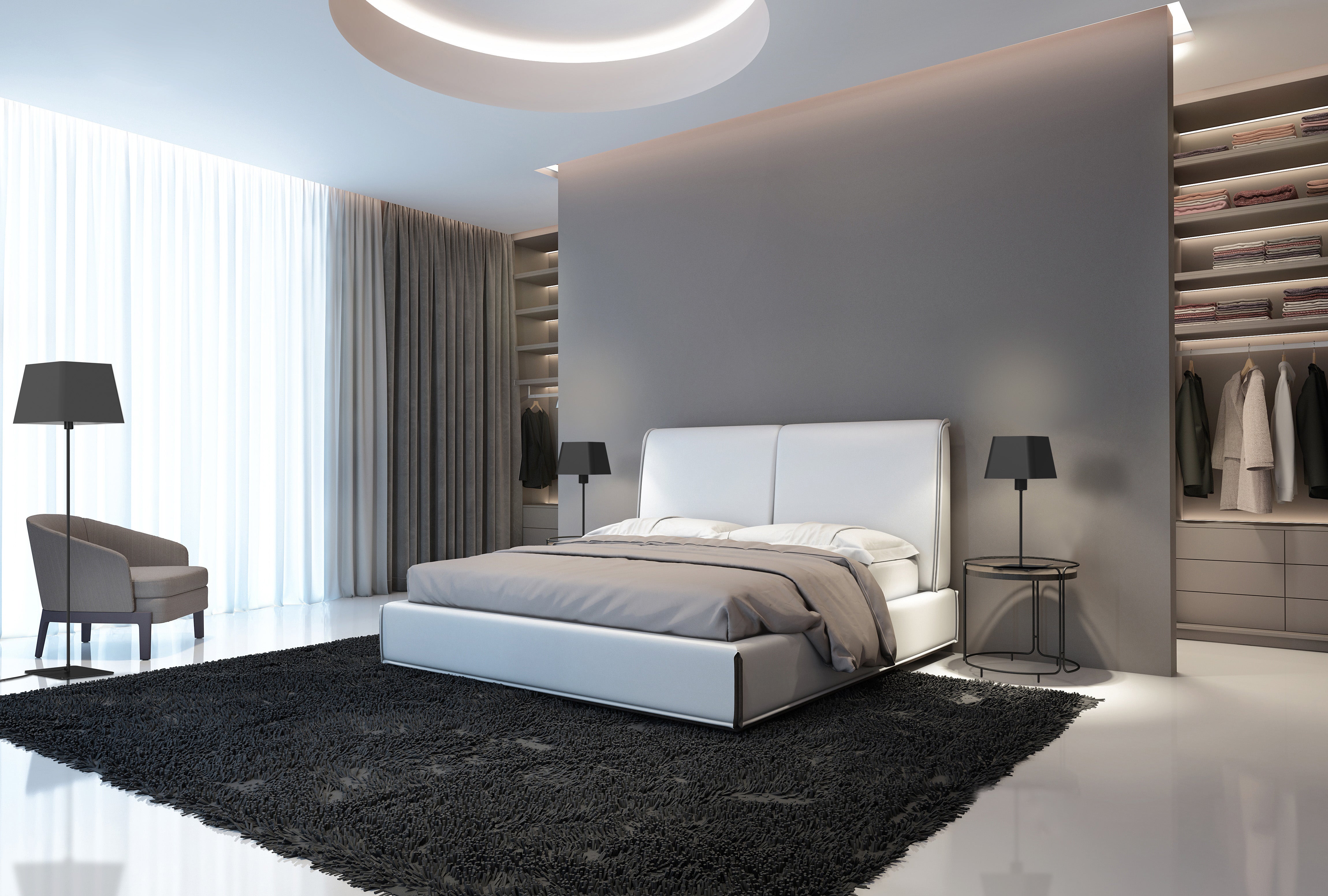 aluminor-caro-lt-lampe-poser-carr-e-tissu-noir-ou-blanc image 3