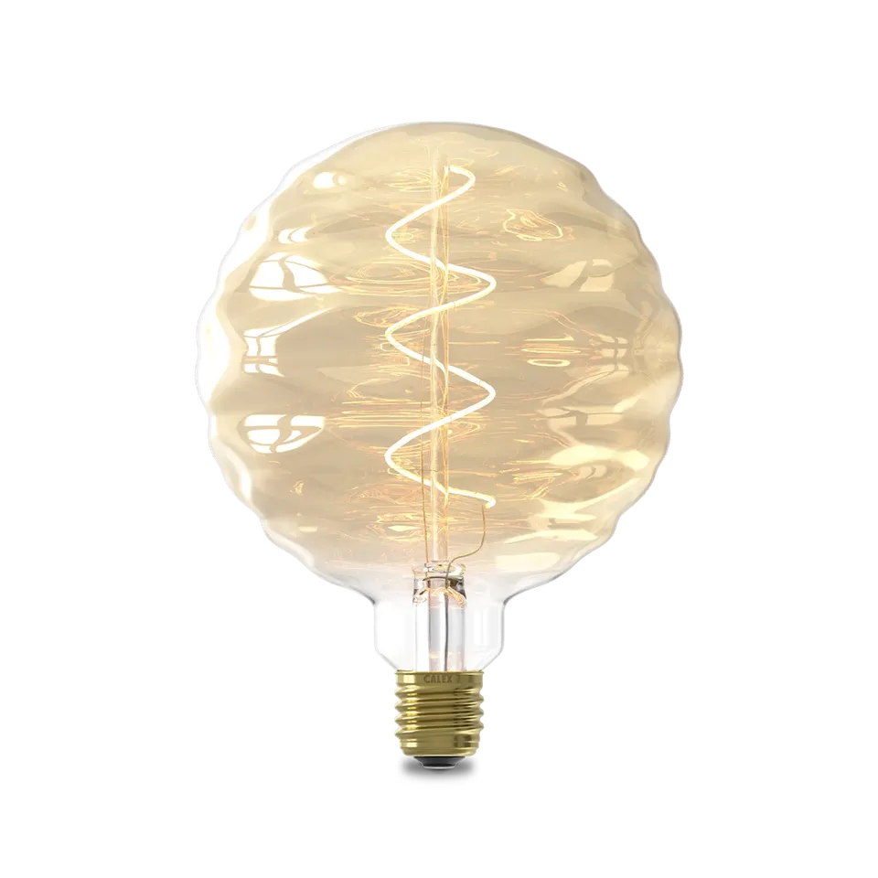 calex-bilbao-ampoule-e27-filament-or-globe-ondul image 1