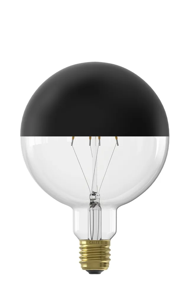 calex-top-mirror-g125-e27-filament-noir-4w-dimmable image 1